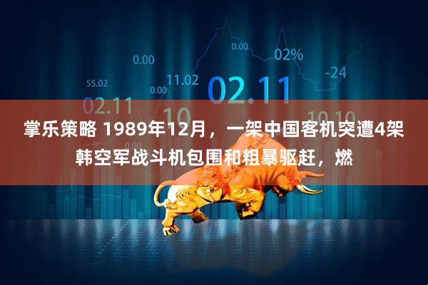 掌乐策略 1989年12月，一架中国客机突遭4架韩空军战斗机包围和粗暴驱赶，燃