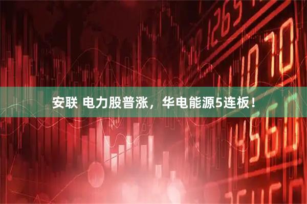 安联 电力股普涨，华电能源5连板！
